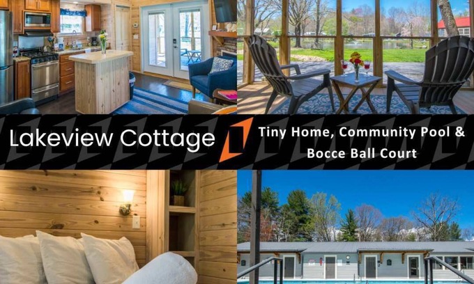 Upward House | Lakeview 2BR Tiny Home near Trails, Pool + Bocce