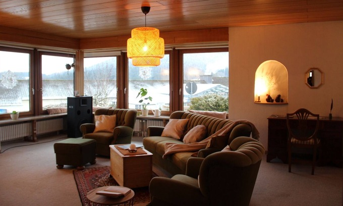 Alpirsbach Apartment | Large apartment with balcony Sulzbergblick, 700m from the center, for families