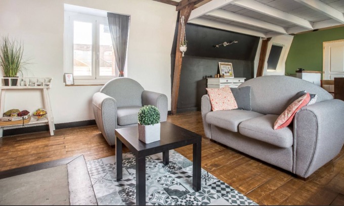 Croix Apartment | Large, bright studio a few minutes from Lille (jacuzzi option)