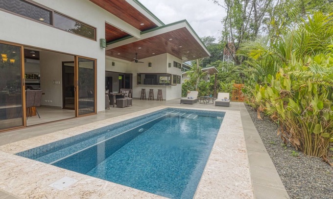Dominical House | Large group rental - 2 new houses side by side steps from beach, bars, dining!