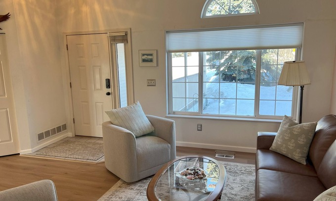 Turnagain House | Large home with view of float plane lake