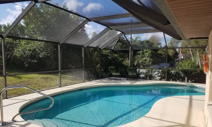 Titusville House | Large Luxury Home - Heated Pool - Hot Tub - Close to Beach -Disney