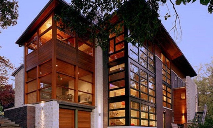 Brookmont House | Large Modern Glass Home near Washington DC: 4 bedrooms sleeps 9. Pet friendly!