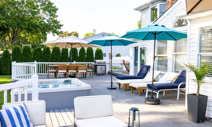 Bellport House | Large renovated 5BR home w/heated pool, hot-tub & ping-pong in Bellport Village