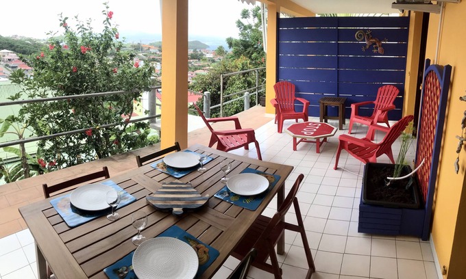Les Jalna Apartment | Large T2, Trois-Ilets, close to amenities and beach.