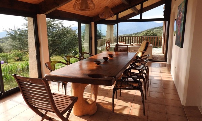 Llauro House | Large villa, 7 people, 4 bedrooms, very quiet, swimming pool, sea and mountain views