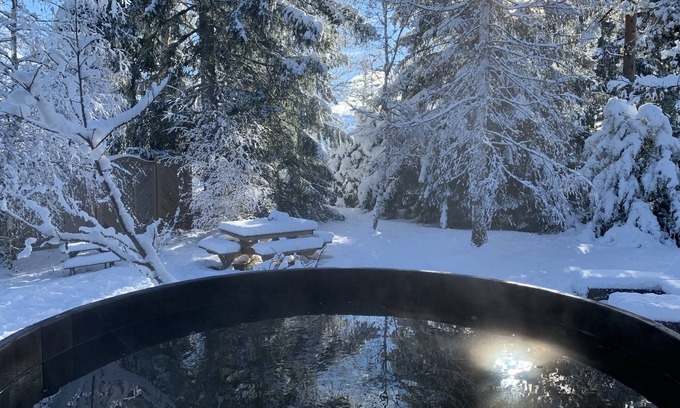 Lans-en-Vercors Ski Chalet | Le Bois des Bruyères, Chalet 4 Pers with heated Norwegian bath included