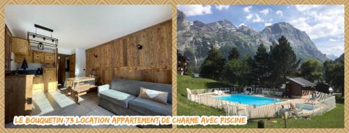 Pralognan-la-Vanoise House | Le Bouquetin 73 Appartement cosy type chalet avec piscine au pied des pistes et superbe vue panoramique