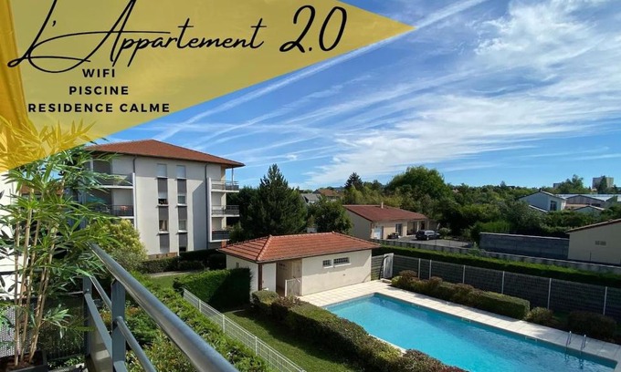 Cusset Apartment | LE COSY LODGE 2.0 * Swimming pool and Calm