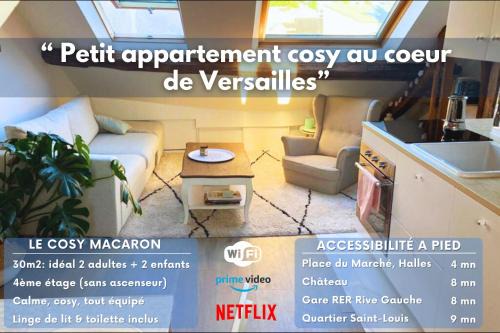 Notre-Dame Apartment | Le Cosy Macaron - Au cœur de Versailles