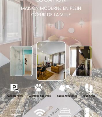 Le Treport Apartment | Le Cotin des Cordiers 2, F2 hypercentre, avec parking