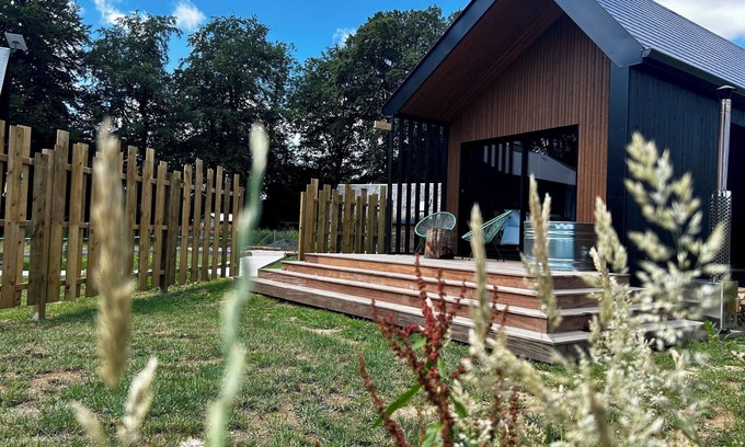Valliquerville Cottage | Le Frêne, wooden lodge with private Nordic bath