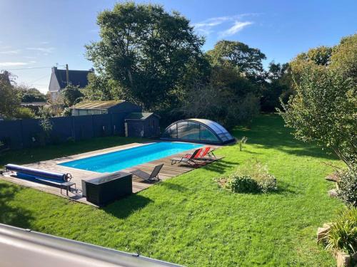 Lanmeur House | Le gîte Marie-Galante : Belle maison d'hôtes avec accès piscine en été