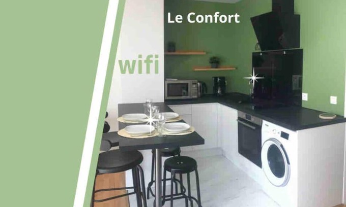 Mainvilliers Apartment | le Garden de plein pied