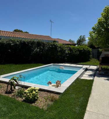 Biscarrosse House | Le Lodge de l'océan - Maison familiale en bois neuve - Piscine chauffée