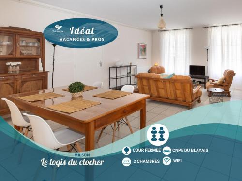 Saint-Androny House | Le Logis du Clocher - jardin & wifi - Chelona'Loc