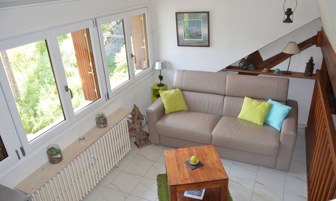 Bredannaz Apartment | Le Nid du Lac, Appartement au Bord du lac Avec vue lac et Plage Privée