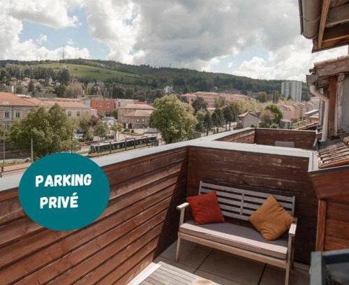 Bellevue - Le Mont - La Jomayere Apartment | Le Nid vue et détente à Etienne