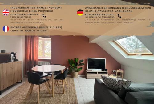 Brouviller Apartment | LE PAISIBLE Wifi Parking 4 Personnes Proche center parc Accès direct N4