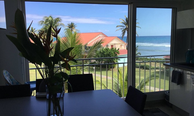 Saint-Francois House | "LE PANORAMIQUE" CRYSTAL BEACH T4 STANDING SEA & GARDEN VIEW & 2 POOLS