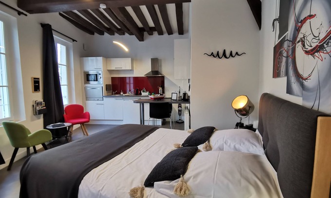 Chartres Apartment | Le Saint-Aignan near Chartres cathedral Classified 3 * parking lot just a few minutes away