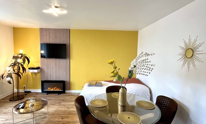 Bar-sur-Aube Apartment | Le Soleil dOr 10m de Nigloland