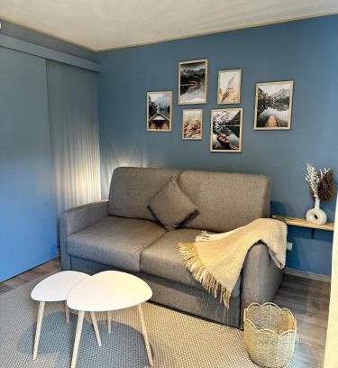 Quartier Chorier-Berriat Apartment | Le studio Bleu de la gare -confort&modernité
