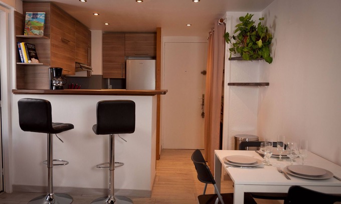 Vaulnaveys-le-Haut Apartment | Le T2 Douillet d'Uriage -Residence Le Louvre -Chamrousse thermal cure-2/3 pers