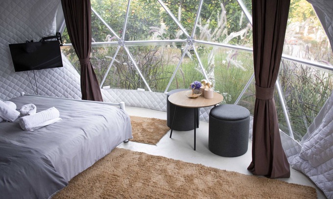 Paralia Kallonis House | Lemon Tree Dome House – A Unique Glamping Experience