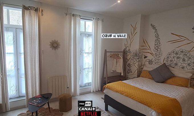 Cholet Apartment | Les Arcades Studio in the heart of town, near Puy du Fou, with Wi-fi, Netflix, Canal+.