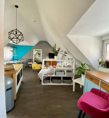 Rastatt Apartment | Light flow stylish attic house. m. balcony