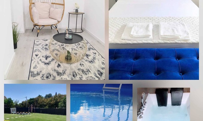 Nelas House | Linda Casa com Piscina, Hidromassagem e Minigolf Para Relaxar