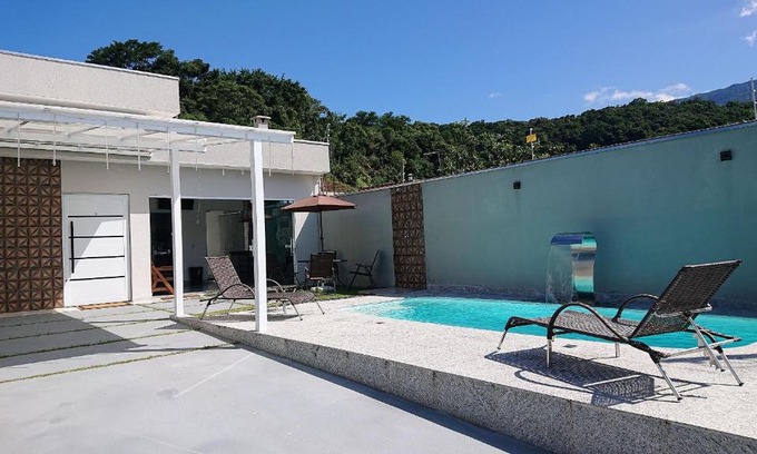 Massaguacu House | Linda Casa Piscina Churrasqueira, Wifi em Caraguatatuba - Massaguaçu/SP