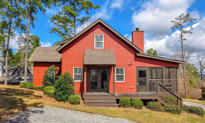 Tallassee Cabin | Little Red at Kowaliga Bay by Big Fish Real Estate Group at Lake Martin