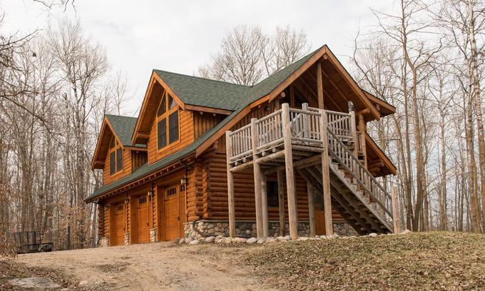 Waubun Cabin | Log Carriage House Near Juggler Lake ~ Secluded and very private getaway
