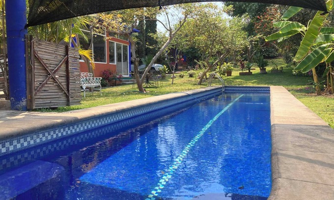 Malinalco House | Lovely bungalow with pool, great view, comfortable loft w/WiFi in Malinalco