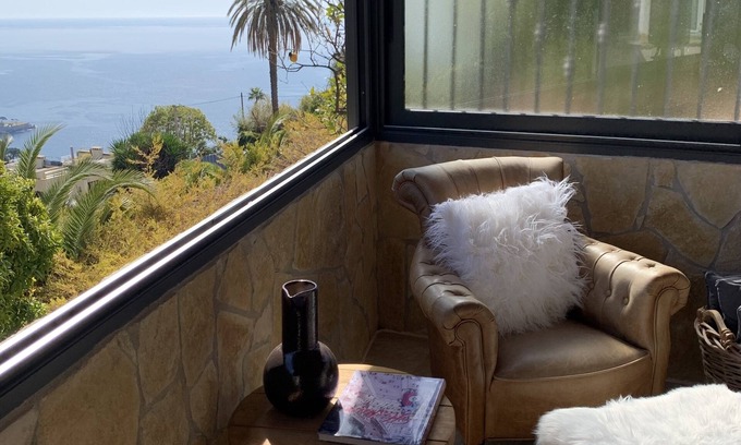 Eze House | Lovely, relaxing home overlooking the Mediterranean Sea, minutes from Monaco