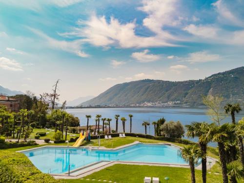 Bissone Apartment | Luganersee, Pool, Strand, Parkplatz, Suite 204