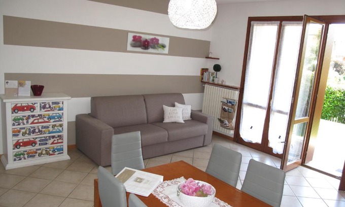 Rivoltella Apartment | Luminoso Trilocale con Piscina e Giardino privato