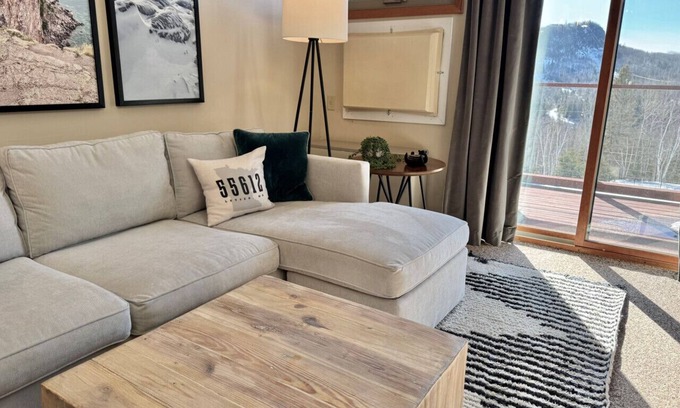 Lutsen Apartment | Lutsen Mtn Condo Ski in Ski out Pool Hot Tub Fitness