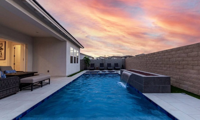 Montecito in Estrella House | Luxe 4BR Retreat w/Pool, Hot Tub & Sunset Views