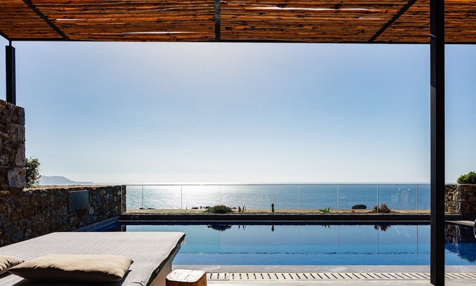 Vizari Villa | Luxe Coastal Escape with Sea Views - Private Pool, Close to Agios Pavlos Beach!