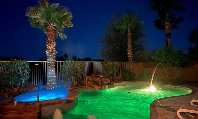 Maricopa House | Luxurious 3000sq Ft 4 Bdr House with Private Pool and Hot Tub