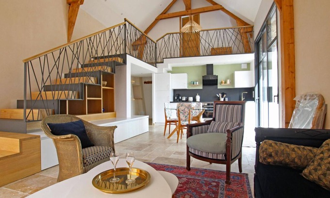 Reville Cottage | Luxurious Converted Barn with Private Garden, Near Beach, Modern Amenities