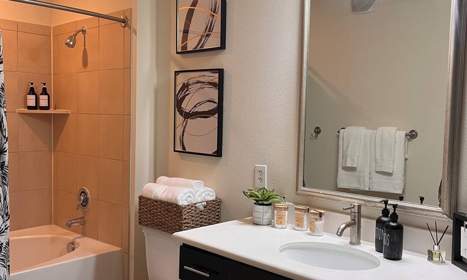 Astrodome Apartment | Luxurious Retro Getaway 10 Minute drive to NRG Stadium