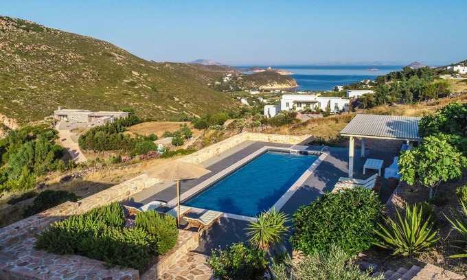Kampos Villa | Luxurious Villa featuring a private pool, scenic outdoors and breathtaking views