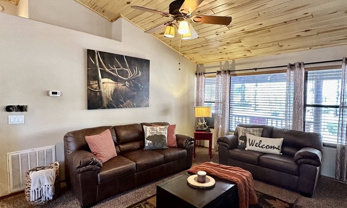 Show Low Cabin | Luxurious Year Round Retreat, Sleeps 6, Gorgeous Views!