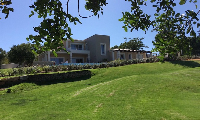 Estombar Villa | Luxury 3-bedroomed villa overlooking golf course with Private Pool, AC, Wi-Fi