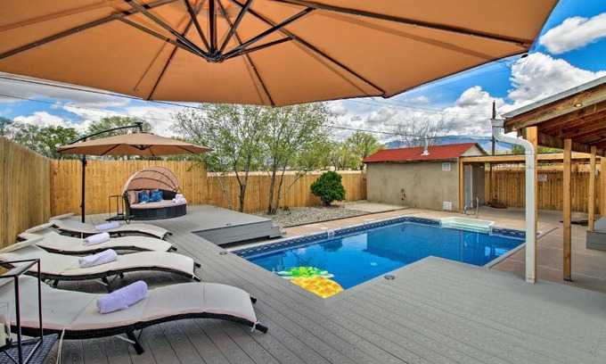 North Valley House | Luxury Albuquerque Home with Pool, Deck, and Hot Tub!