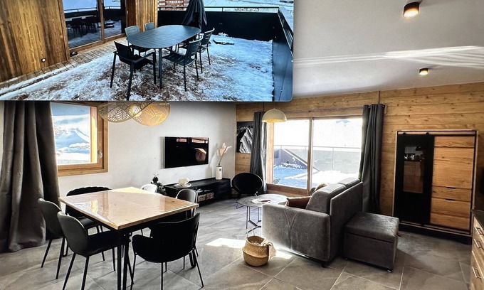 Plagne Centre Apartment | Luxury Apartment with terrace in Plagne Centre at the Foot of the Slopes